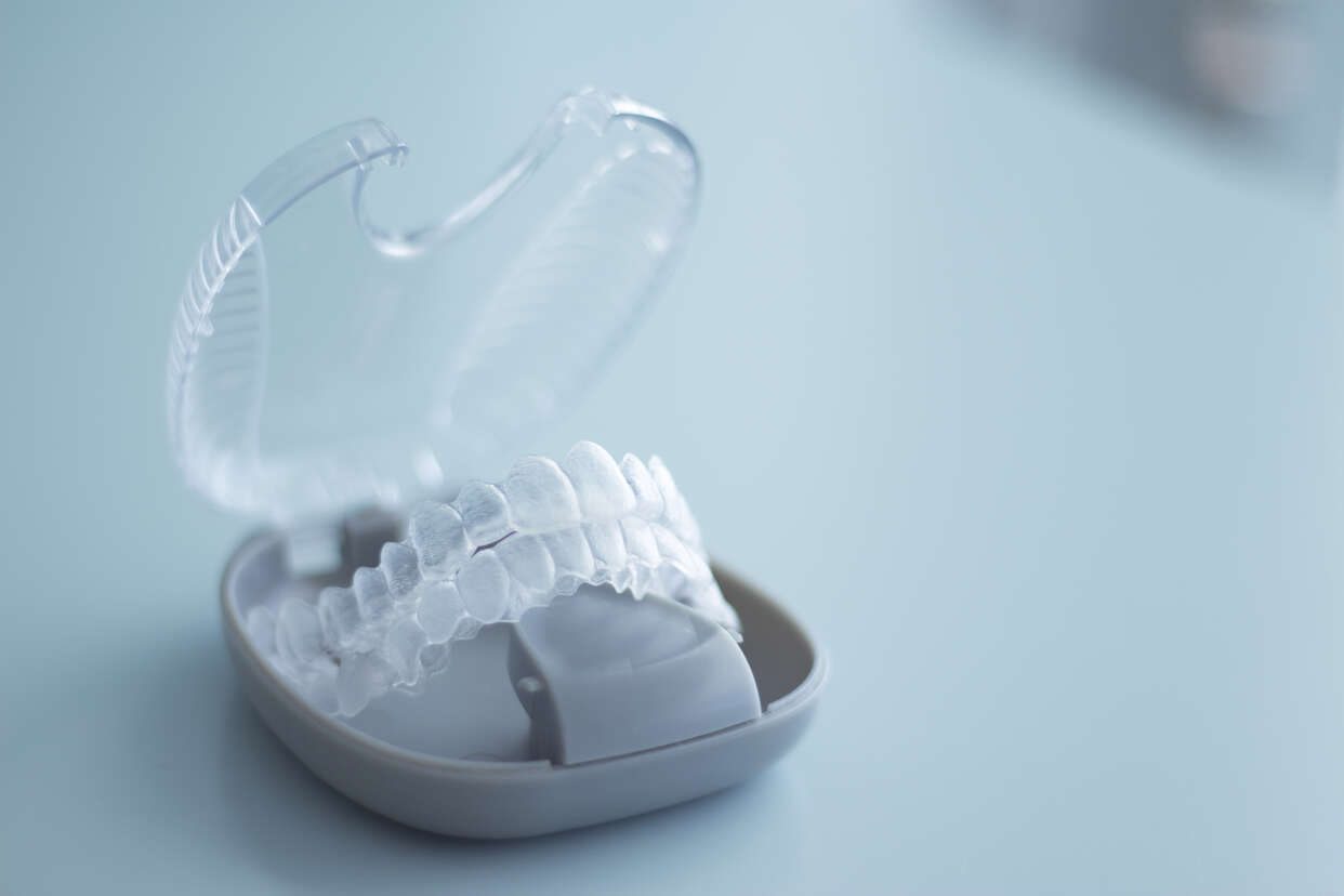 Clear aligners in case